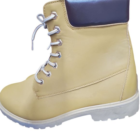 rue21 Camel Combats Lace boots Sz 9 New - Picture 11 of 15